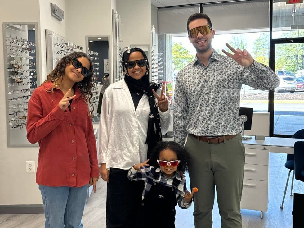 Child eye care illustration